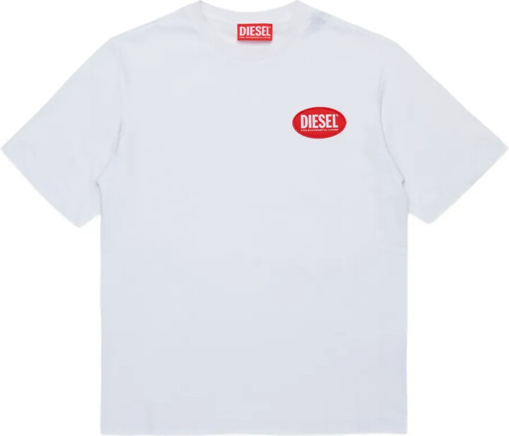 Diesel Kids logo-patch T-shirt