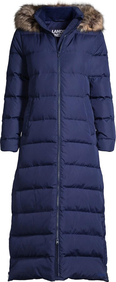 Lands' End Women's Petite Down Winter Coat - Large - Deep Balsam - ShopStyle