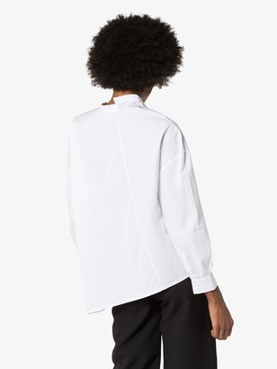 Totême Noma Asymmetric cotton shirt