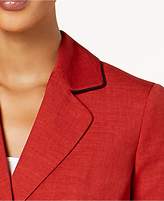 Thumbnail for your product : Le Suit Glazed Melange Colorblocked Pantsuit