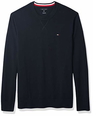 tommy hilfiger red and blue sweater