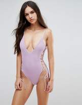 Thumbnail for your product : Blue Life Lattice Side Swimsuit