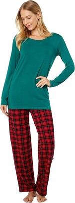 Just Love Womens Christmas Print Knit Jersey Pajama Pants - Winter Cotton  PJs 6324-10122-S