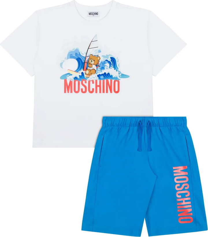 Logo-Print Short Set