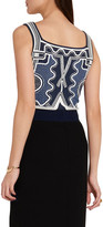 Thumbnail for your product : Peter Pilotto Cropped Jacquard-Knit Top