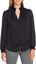 Thumbnail for your product : Vince Camuto Textured Smock Detail Long Sleeve Blouse