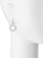Thumbnail for your product : FANTASIA Open Circle CZ Crystal Drop Earrings