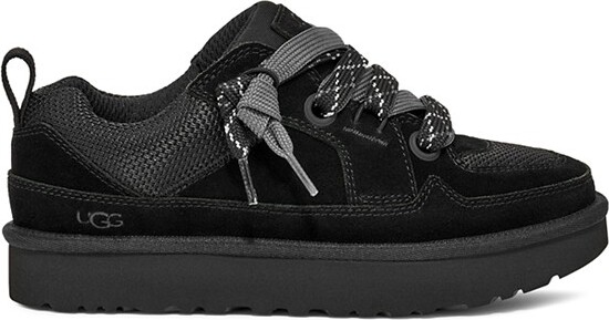UGG Women's Lo Lowmel Sneakers 6 Regular Black