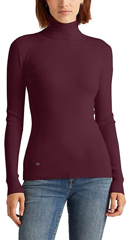 ralph lauren red turtleneck sweater