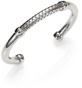 Thumbnail for your product : Bottega Veneta Sterling Silver Woven Cuff Bracelet