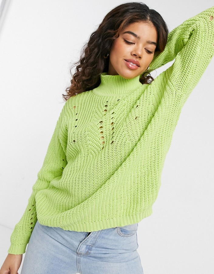 plus size lime green sweater