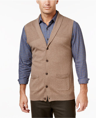 Tasso Elba Men's Big and Tall Shawl-Collar Vest, Only at Macy's
