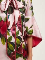 Thumbnail for your product : F.R.S For Restless Sleepers F.R.S – For Restless Sleepers Acli Magnolia Print Satin Twill Blouse - Womens - Pink Print