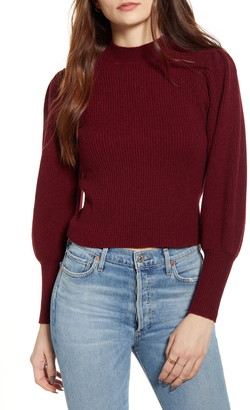 Lulus Eugenie Balloon Sleeve Sweater
