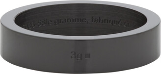 Le Gramme Black Ceramic 'Le 3 Grammes' Ribbon Ring