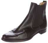 Thumbnail for your product : Gravati Leather Semi Pointed-Toe Ankle Boots