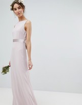 Thumbnail for your product : TFNC Tall wedding sateen bow back maxi dress