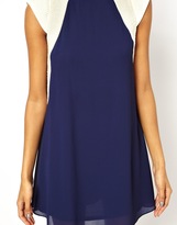 Thumbnail for your product : TFNC Shift Dress with Embellished Shoulder