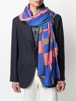 Thumbnail for your product : Etro Striped Paisley Cashmere-Blend Scarf