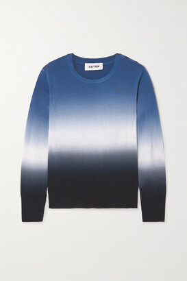 Cefinn Jenner Ombre Wool Sweater - Blue