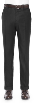 Zanella Parker Platinum Flat-Front Super 150's Trousers