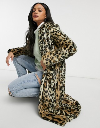 leopard duster coat