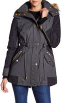 Thumbnail for your product : GUESS Faux Fur Hooded Colorblock Jacket