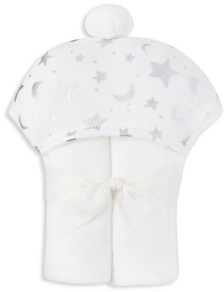 Elegant Baby Baby's Organic Moon & Stars Hooded Towel