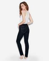 Thumbnail for your product : Express Petite Mid Rise Dark Wash Skinny Jeans