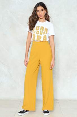 Nasty Gal Making Wide Strides High Waisted Pants