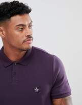 Thumbnail for your product : Original Penguin Waffle Polo Regular Fit in Purple