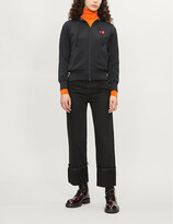 Thumbnail for your product : Comme des Garcons Heart-embroidered cotton-jersey hoody