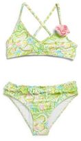 Thumbnail for your product : Lilly Pulitzer Toddler's & Little Girl's Tybee Two-Piece Floral Ruffled Bikini