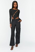 Thumbnail for your product : Forever 21 High-Rise Cargo Pants