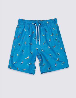 Marks and Spencer Printed Swim Shorts (3-14 Years)