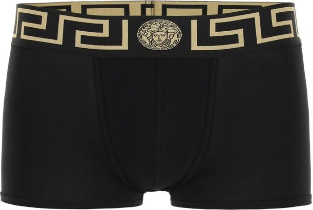 Versace Tri-pack Greca Border Briefs in Black for Men