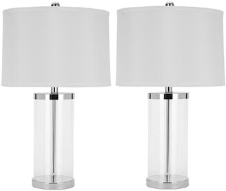 Safavieh Set Of 2 Jeanie 25In Cylinder Table Lamps