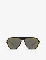 Thumbnail for your product : Versace VE2199 square-frame metal sunglasses