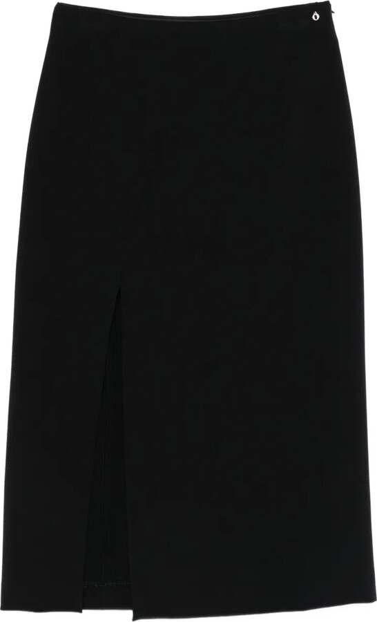 Ottod'Ame Pleated Split Skirt