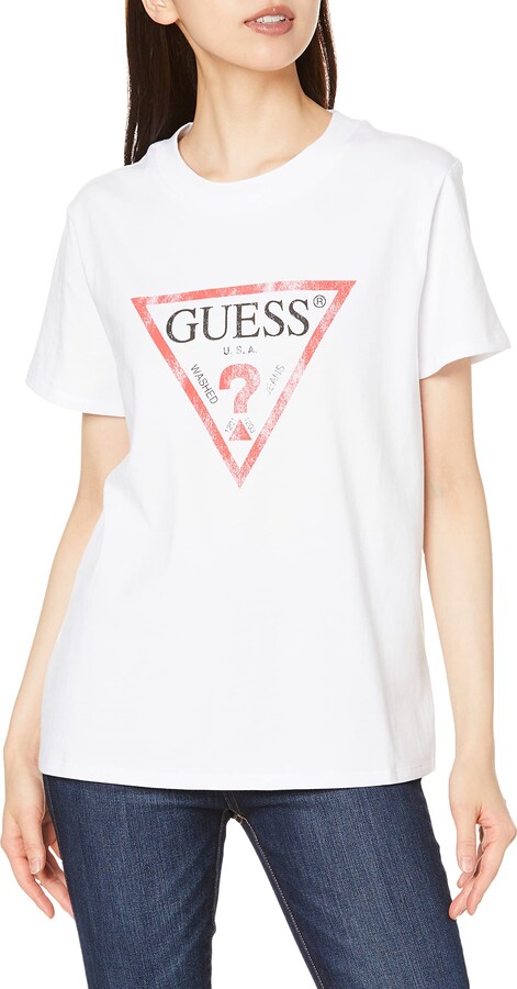 GUESS Women's Short Classic Fit Tee - ShopStyle T-shirts
