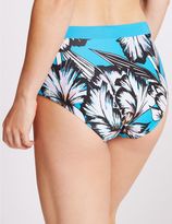 Thumbnail for your product : Marks and Spencer Floral Print High Waisted Swim Bottoms