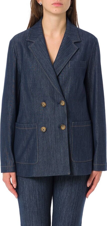 Pennyblack Iliade Denim-Look Jersey Blazer