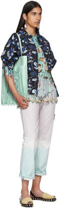Loewe Blue Paulas Ibiza Edition Mermaid Fringe T-Shirt