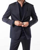 Thumbnail for your product : Express Classic Navy Cotton Sateen Suit Jacket