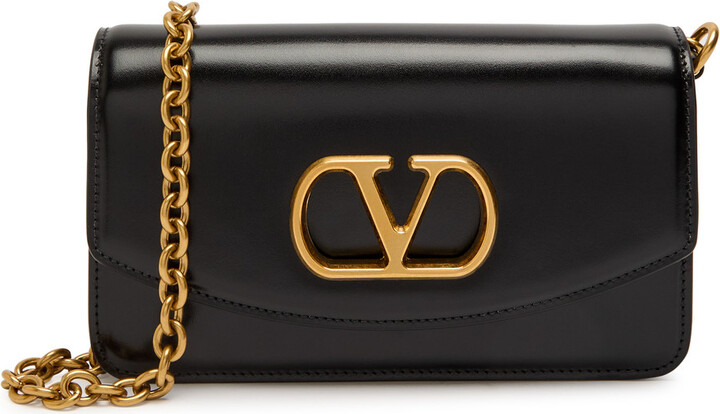 Valentino Garavani Vain Small Leather Clutch