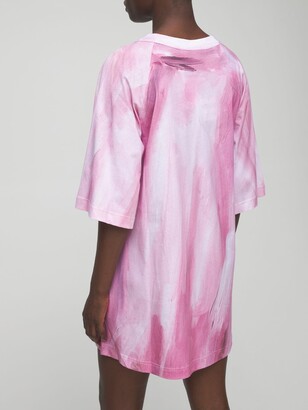Moschino Printed Cotton Jersey T-shirt Dress
