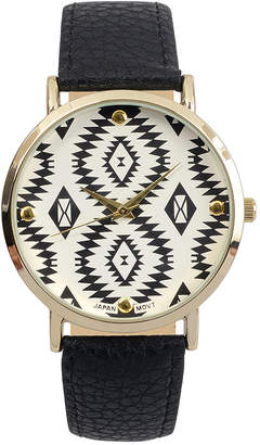 Journee Collection Womens Aztec Print Dial Watch