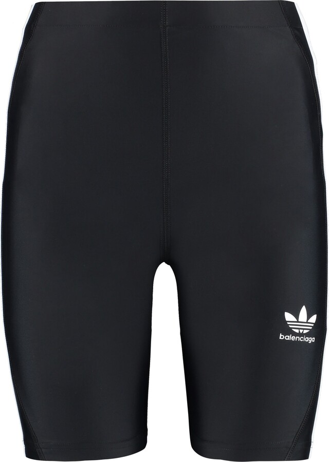 Balenciaga X Adidas - Logo Print Shorts - ShopStyle