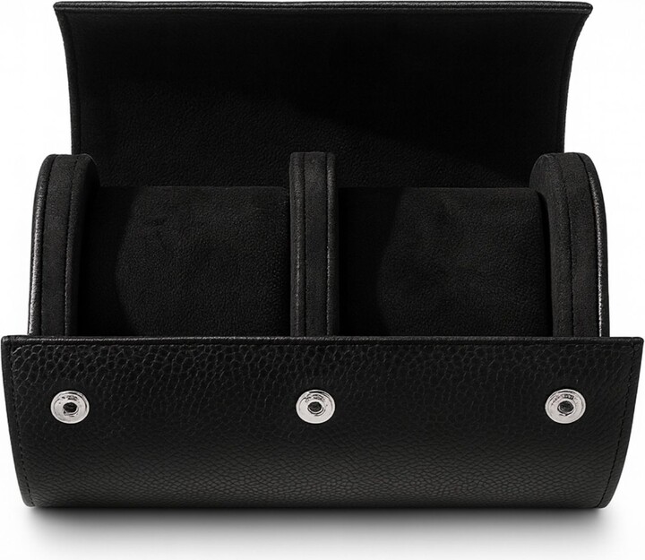 My Little Nature Black Travel Case For Watches And Bracelets - Watch Box - Watch Organizer Gift For Him