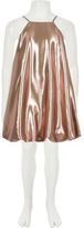 Thumbnail for your product : River Island Girls RI Studio pink metallic cami dress